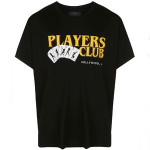 Amiri Players Club Tee Black Men’s Size Large